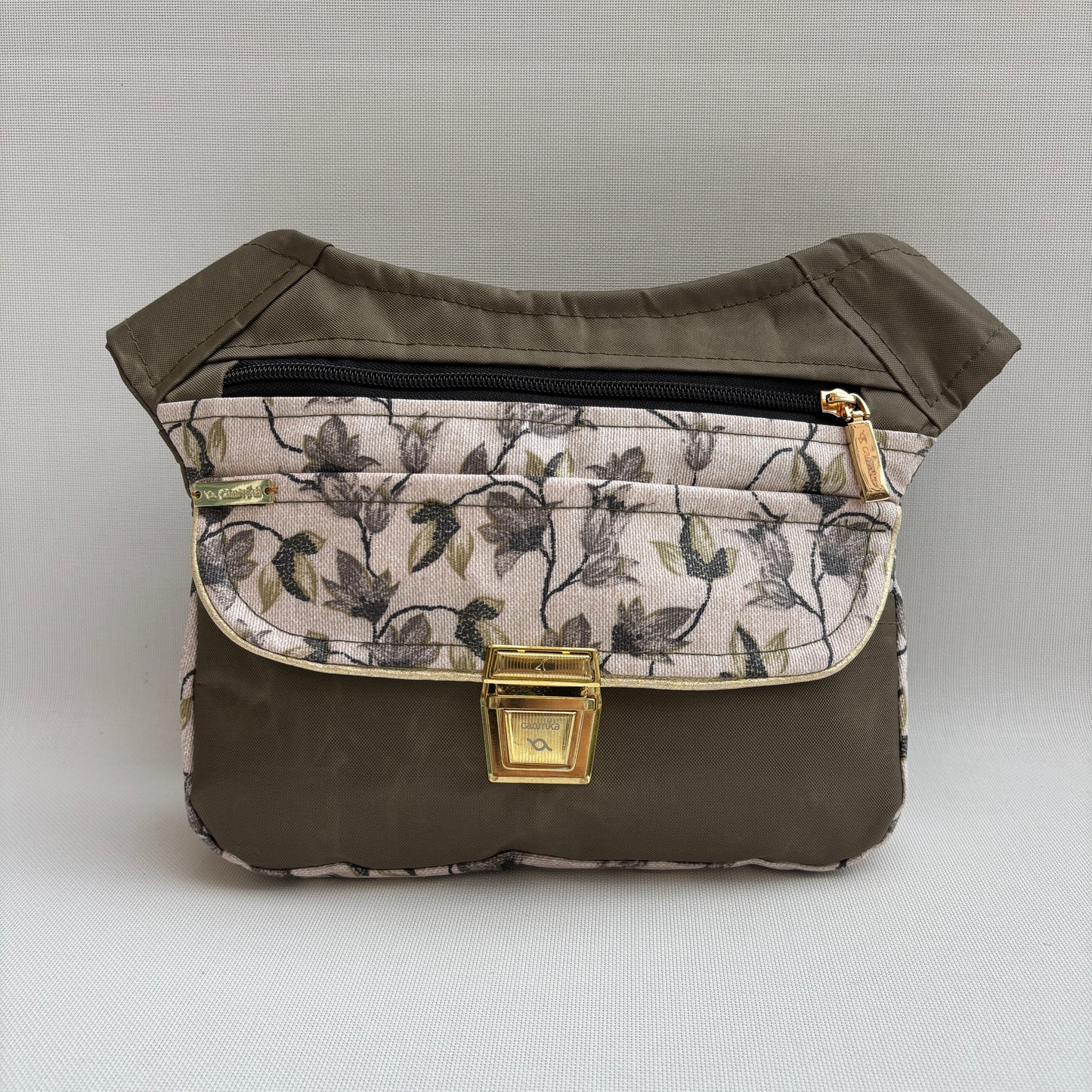 Riñonera "Special Kaki & Golden Top" · Impermeable · Pieza Única Núm. 18104