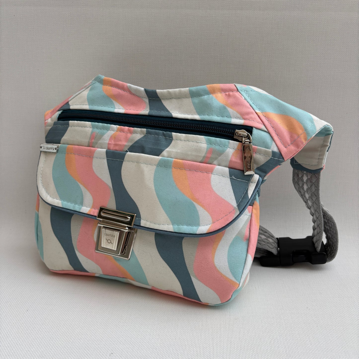 Riñonera "Special Waves Pastel Top" + Bolsillo trasero · Pieza Única Núm. 18105