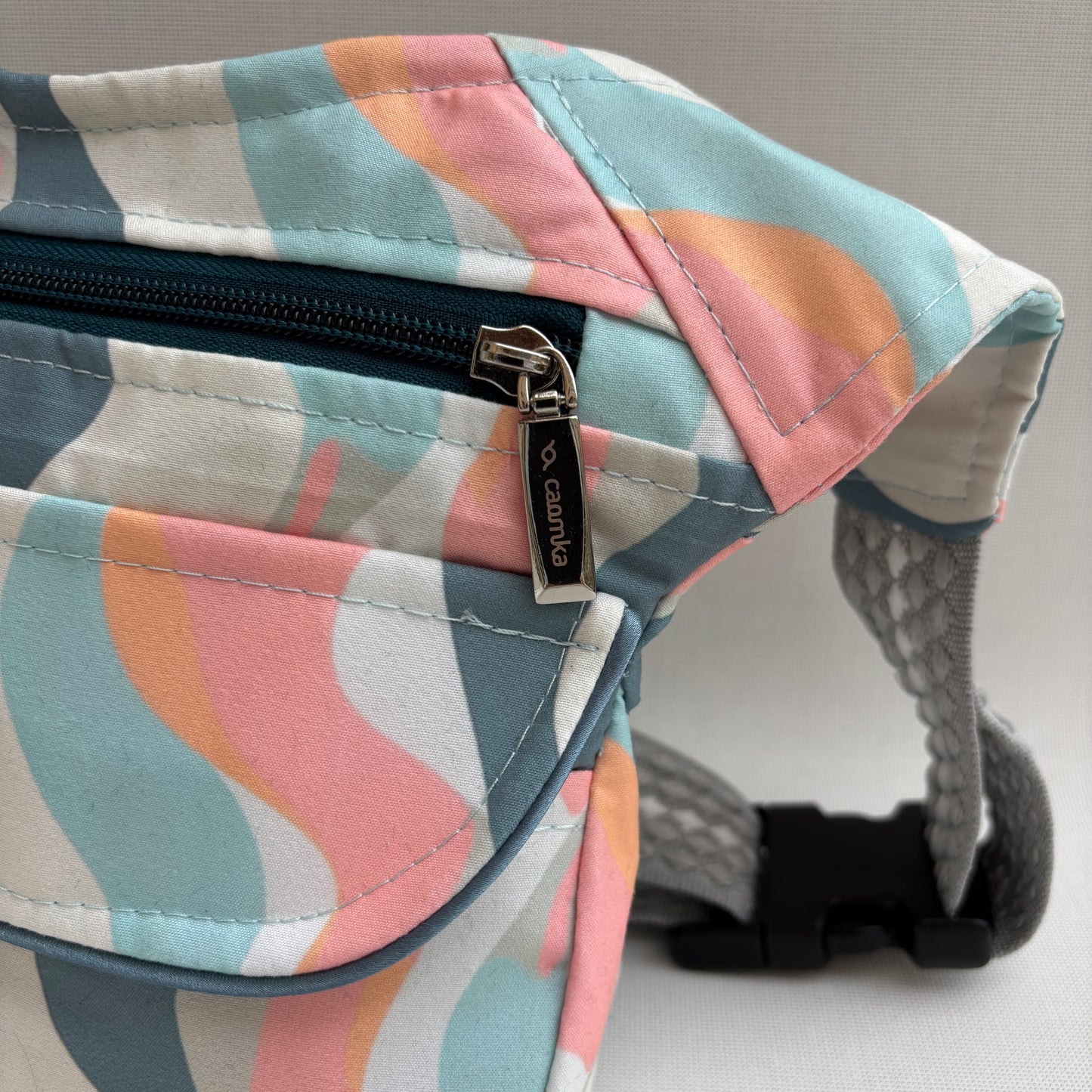 Riñonera "Special Waves Pastel Top" + Bolsillo trasero · Pieza Única Núm. 18105