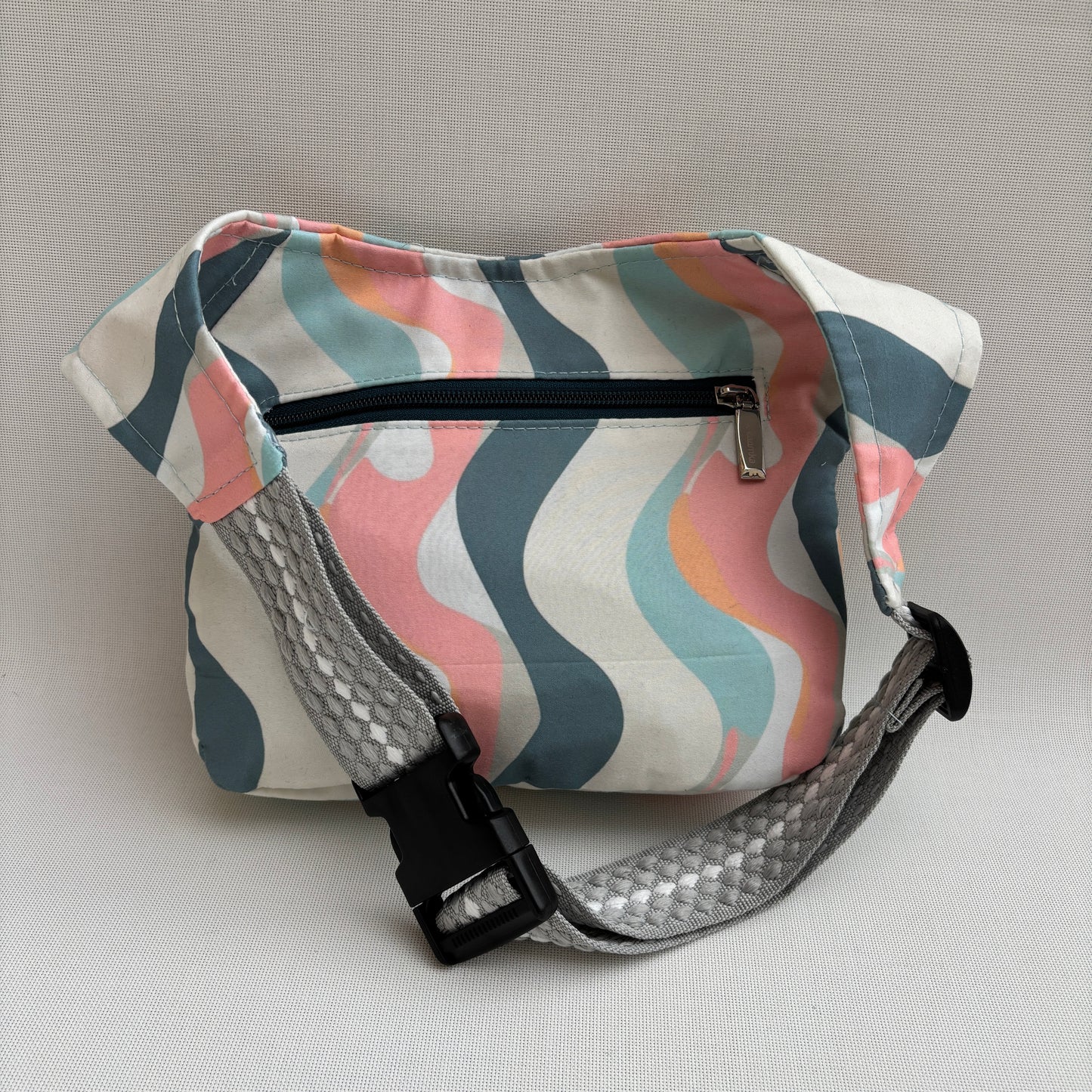 Riñonera "Special Waves Pastel Top" + Bolsillo trasero · Pieza Única Núm. 18105