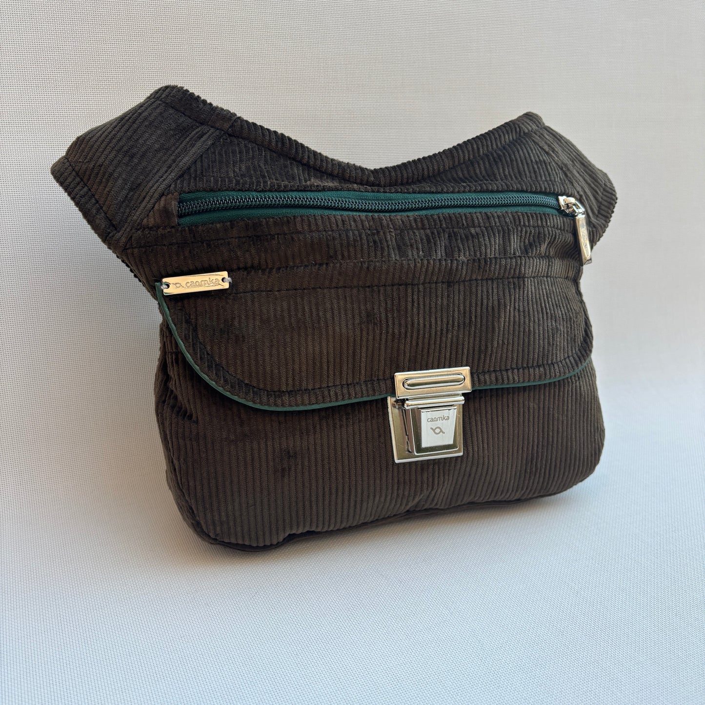 Riñonera "Especial Marrón Top" + Bolsillo trasero · Micro Pana · Pieza Única Núm. 16604