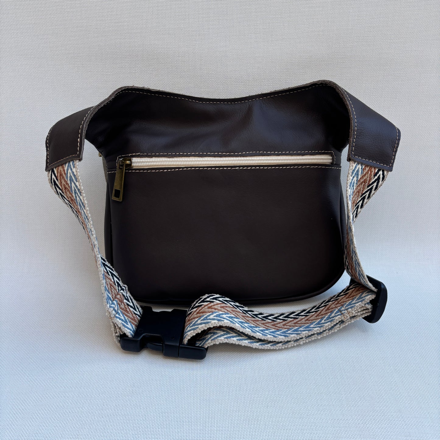 Riñonera "Special Brown Spring" Marrón/Beige · Piel · Pieza Exclusiva Núm. 17394