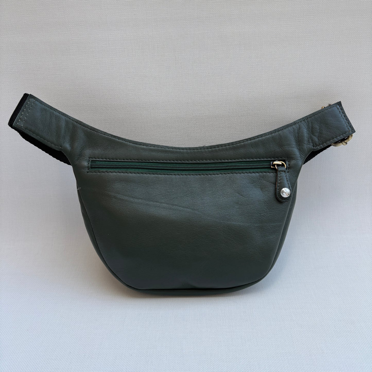 Riñonera Luna "Special Green Luxury" Silver · Piel · Pieza Exclusiva Núm. 18790