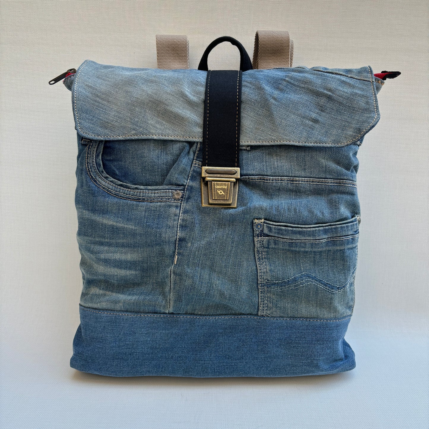 Mochila Top Caomka Recycled ♻️ Jeans · Pieza Única 15724