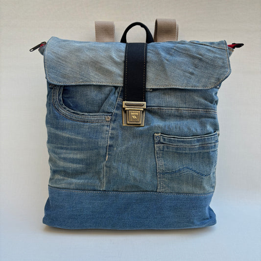 Mochila Top Caomka Recycled ♻️ Jeans · Pieza Única 15724