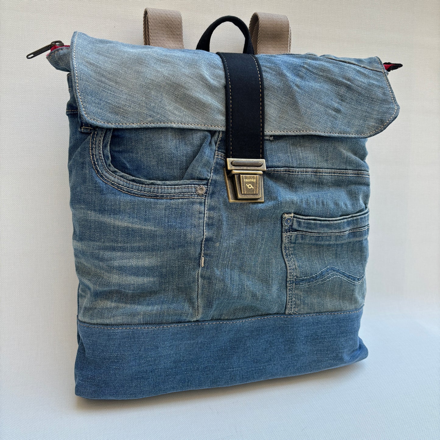 Mochila Top Caomka Recycled ♻️ Jeans · Pieza Única 15724