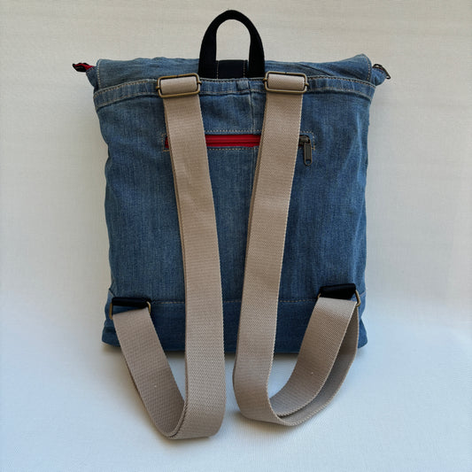 Mochila Top Caomka Recycled ♻️ Jeans · Pieza Única 15724