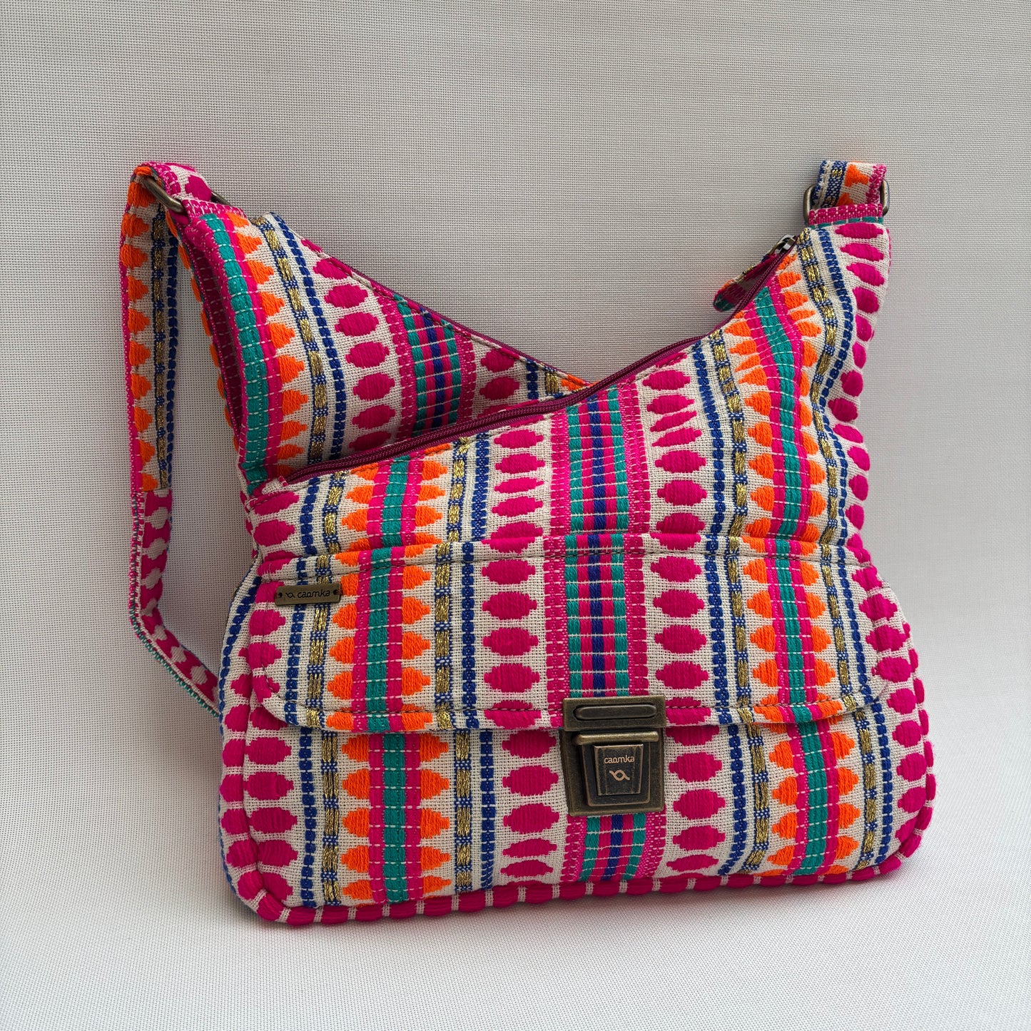 Bolso Bandolera Súper Caomka "Boho Festival Glow" · Pieza Única Núm. 18809