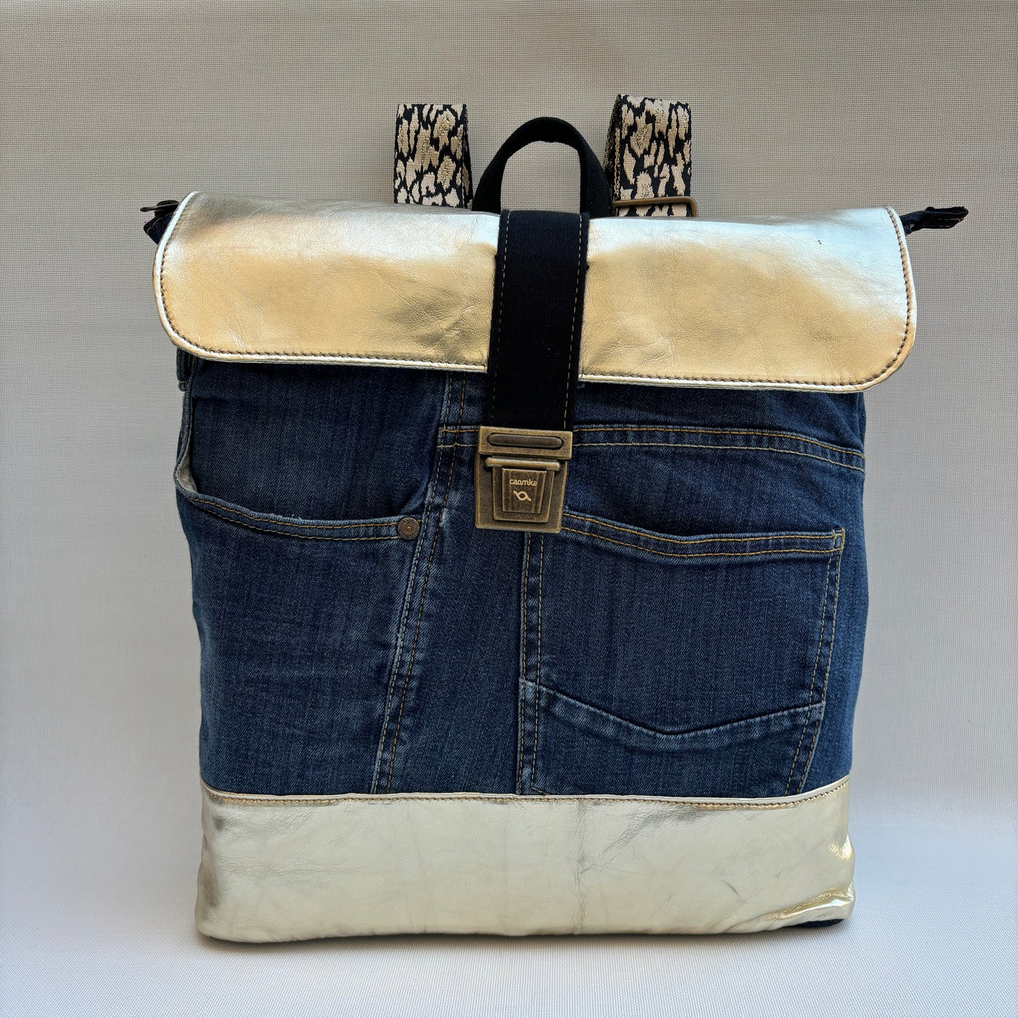 Mochila Top Caomka Recycled ♻️ Jeans · Pieza Única 15734