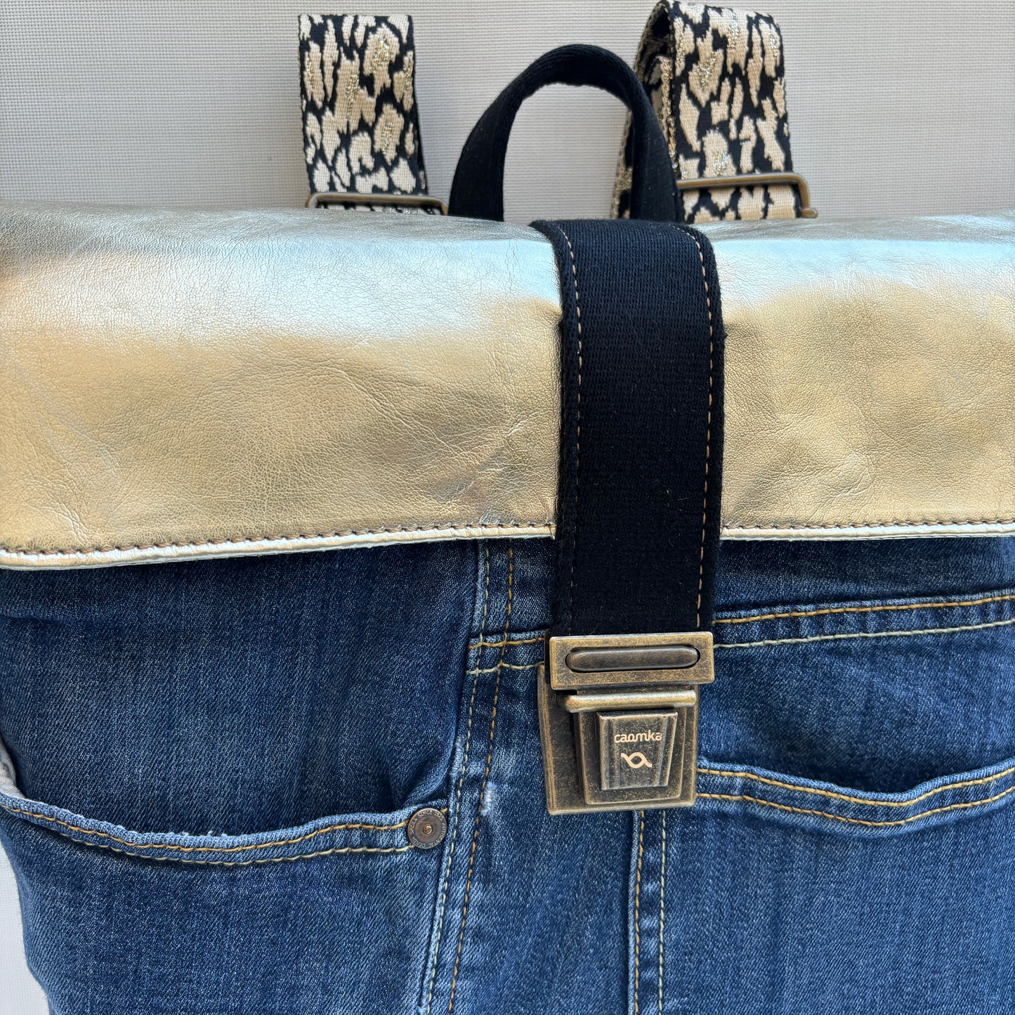Mochila Top Caomka Recycled ♻️ Jeans · Pieza Única 15734