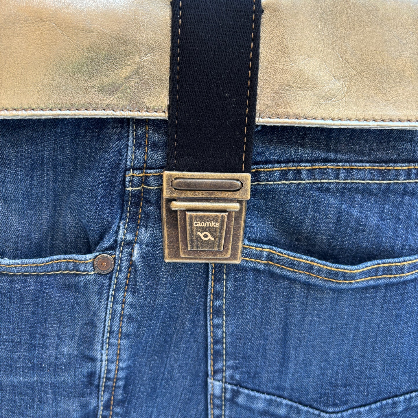 Mochila Top Caomka Recycled ♻️ Jeans · Pieza Única 15734