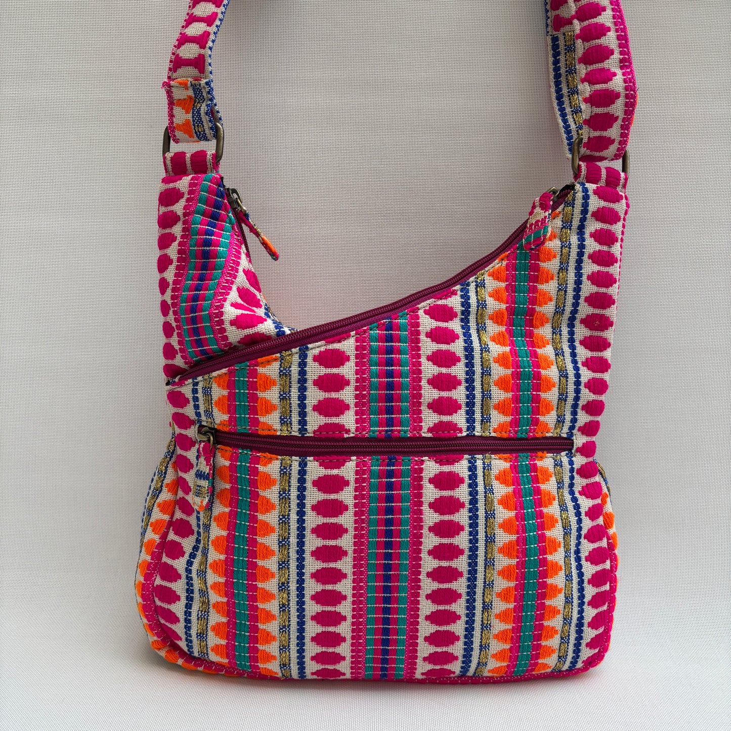 Bolso Bandolera Súper Caomka "Boho Festival Glow" · Pieza Única Núm. 18809