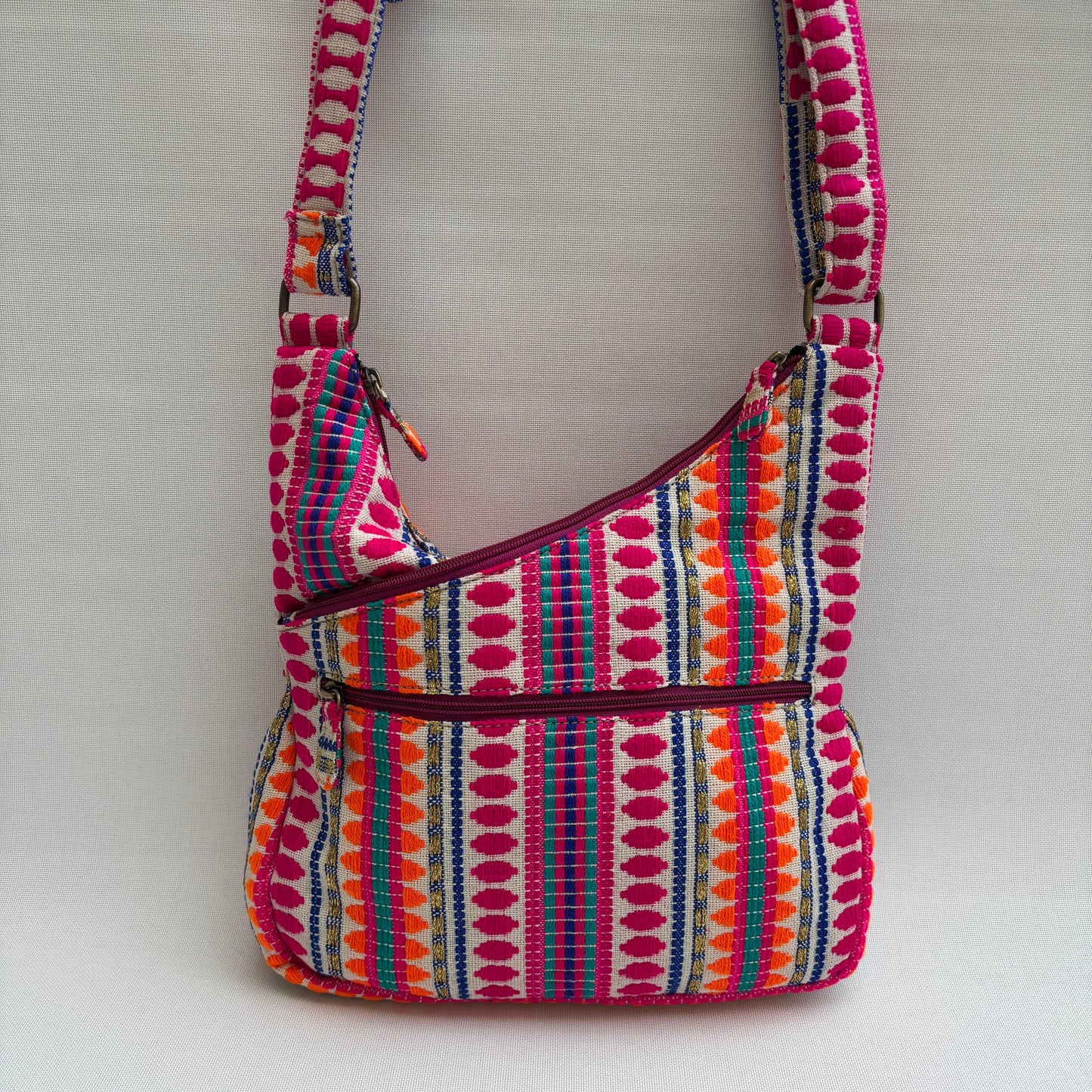Bolso Bandolera Súper Caomka "Boho Festival Glow" · Pieza Única Núm. 18809