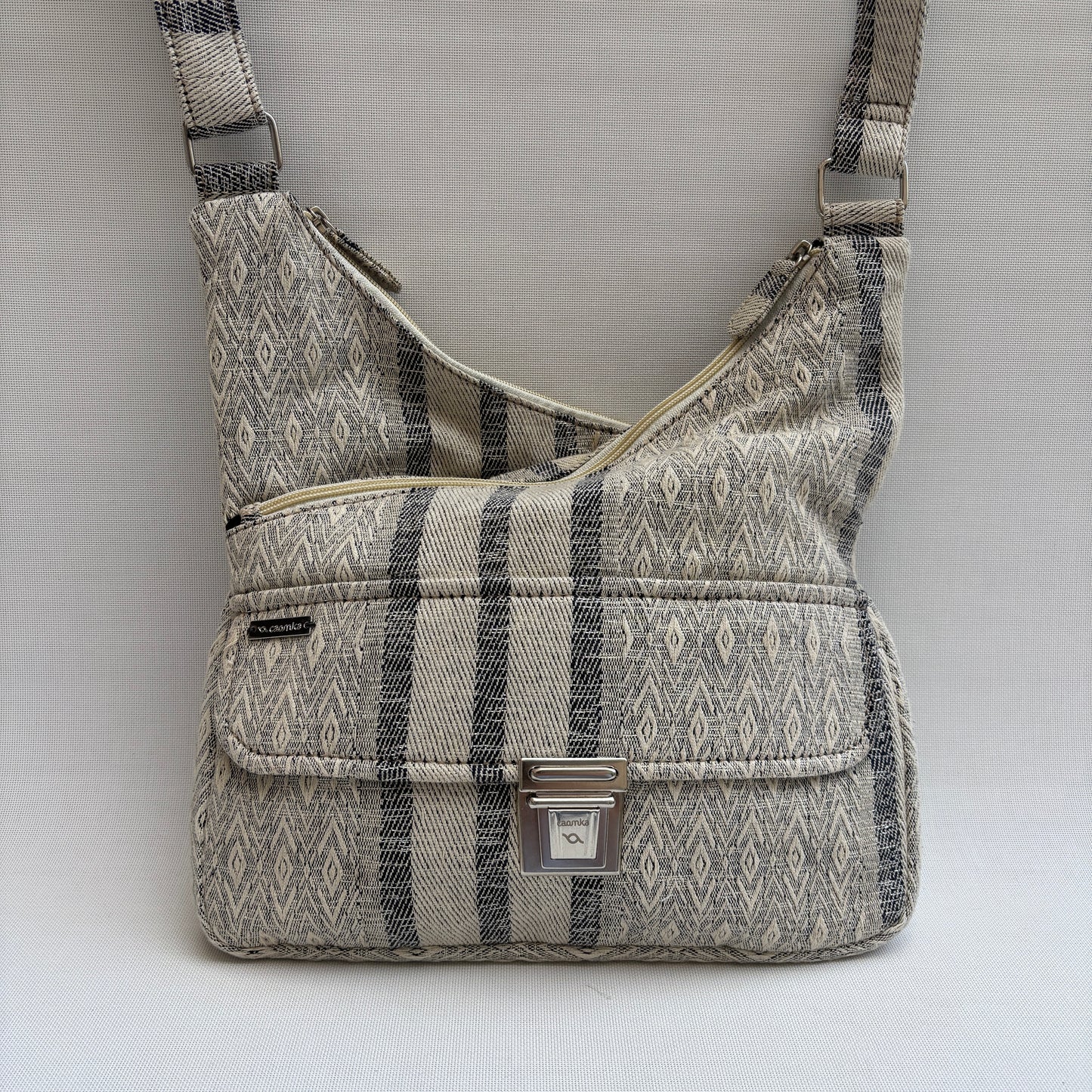 Bolso Bandolera Súper Caomka "Urban Sand Lines" · Pieza Única Núm. 18810