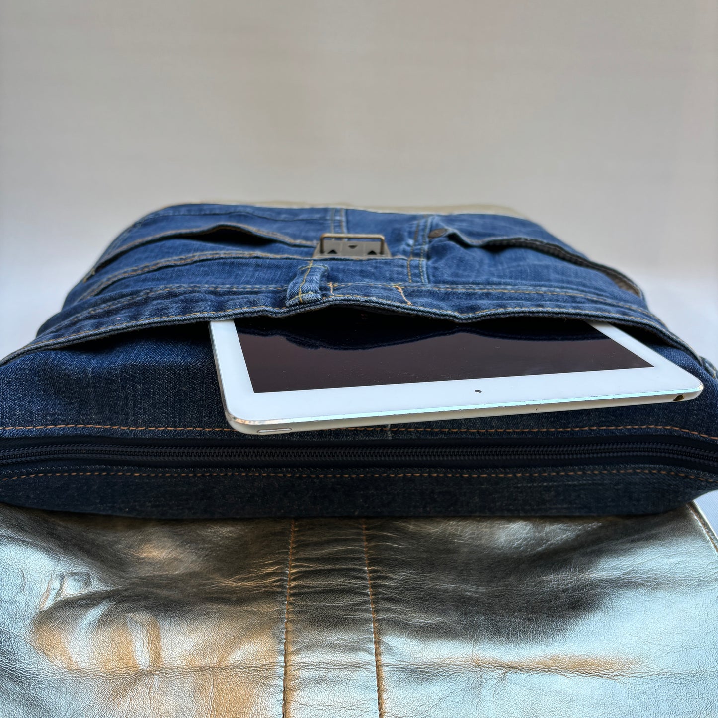 Mochila Top Caomka Recycled ♻️ Jeans · Pieza Única 15734