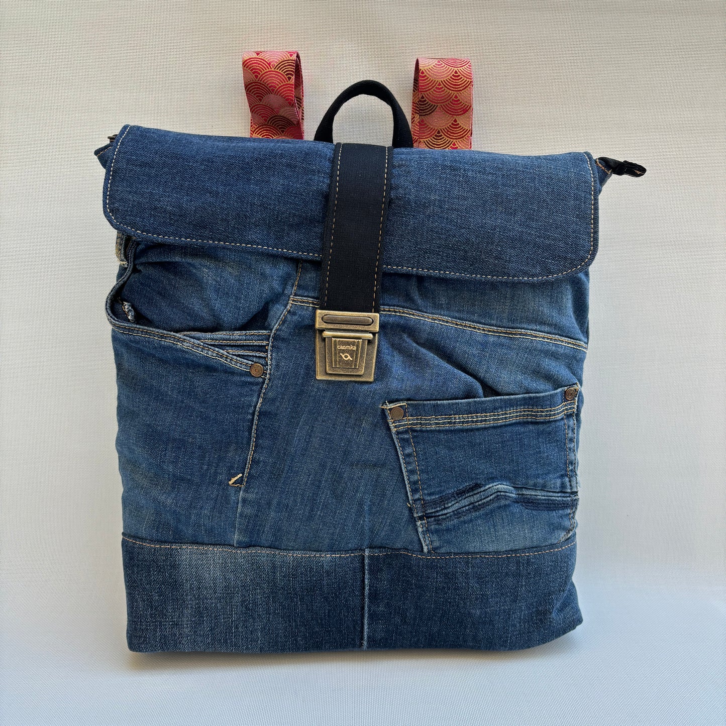 Mochila Top Caomka Recycled ♻️ Jeans · Pieza Única 15735