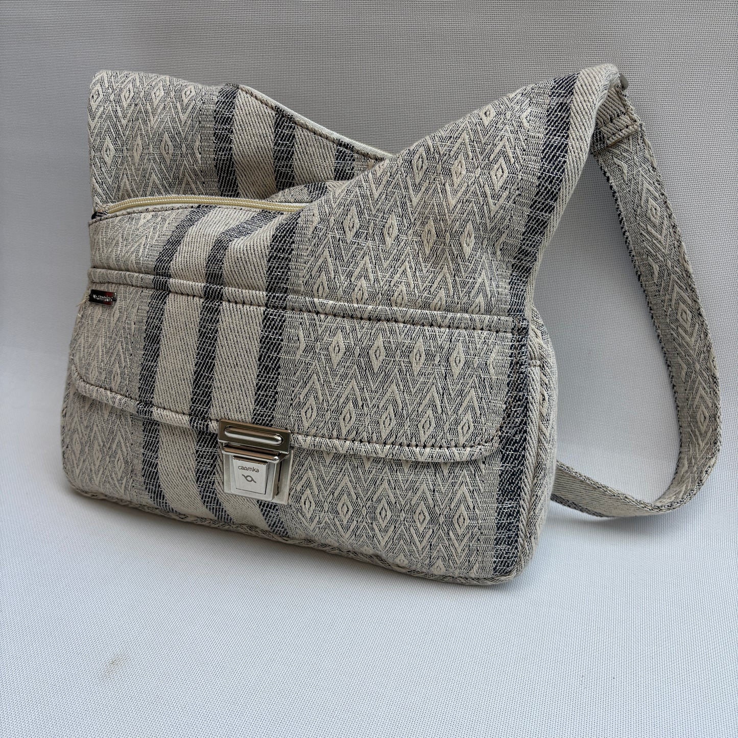 Bolso Bandolera Súper Caomka "Urban Sand Lines" · Pieza Única Núm. 18810