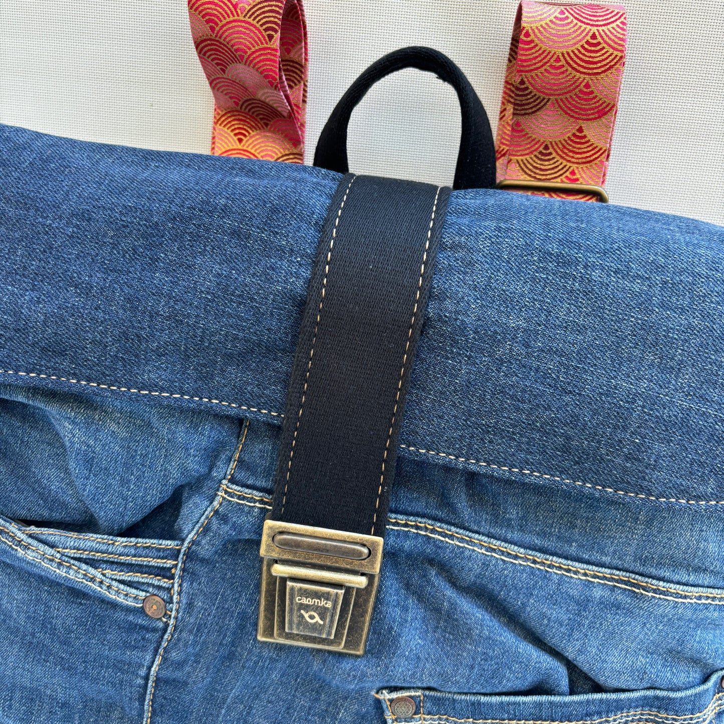 Mochila Top Caomka Recycled ♻️ Jeans · Pieza Única 15735