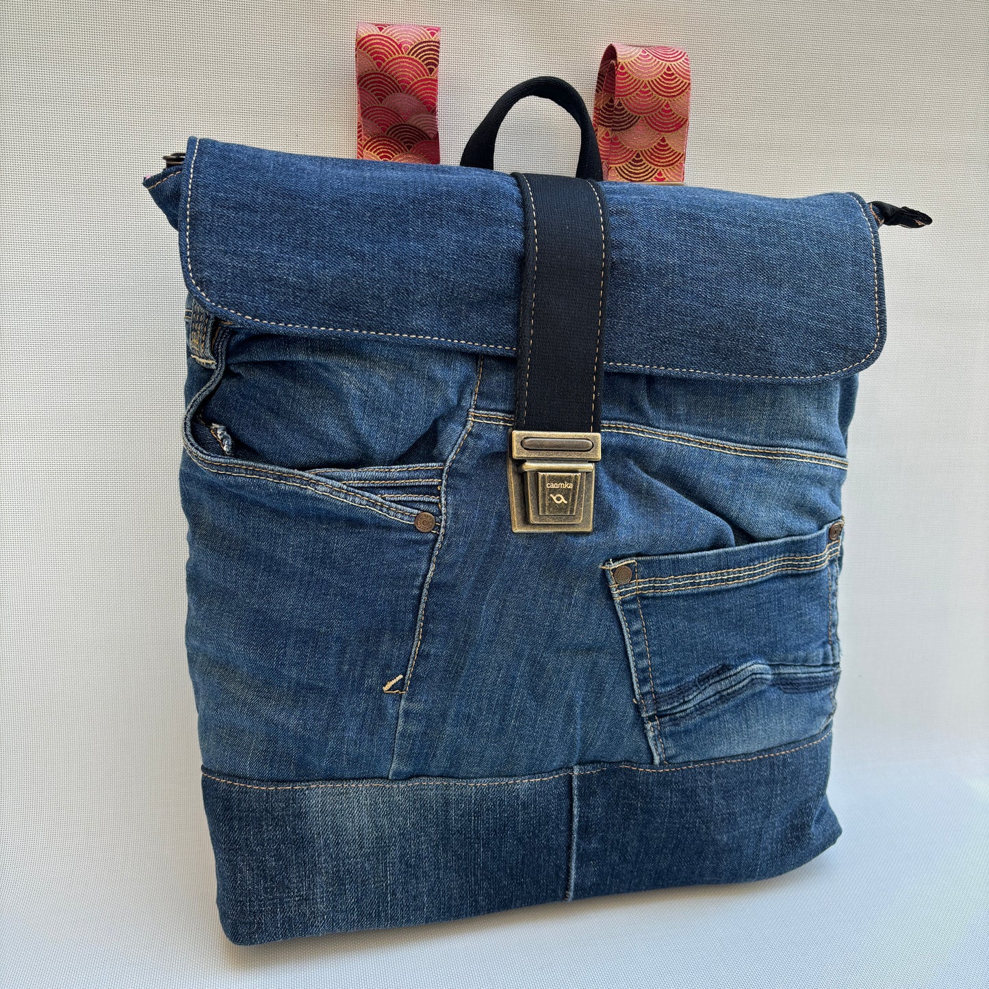 Mochila Top Caomka Recycled ♻️ Jeans · Pieza Única 15735