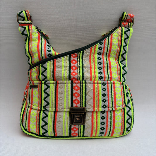 Bolso Bandolera Súper Caomka "Neon Jungle Spirit" · Pieza Única Núm. 18811