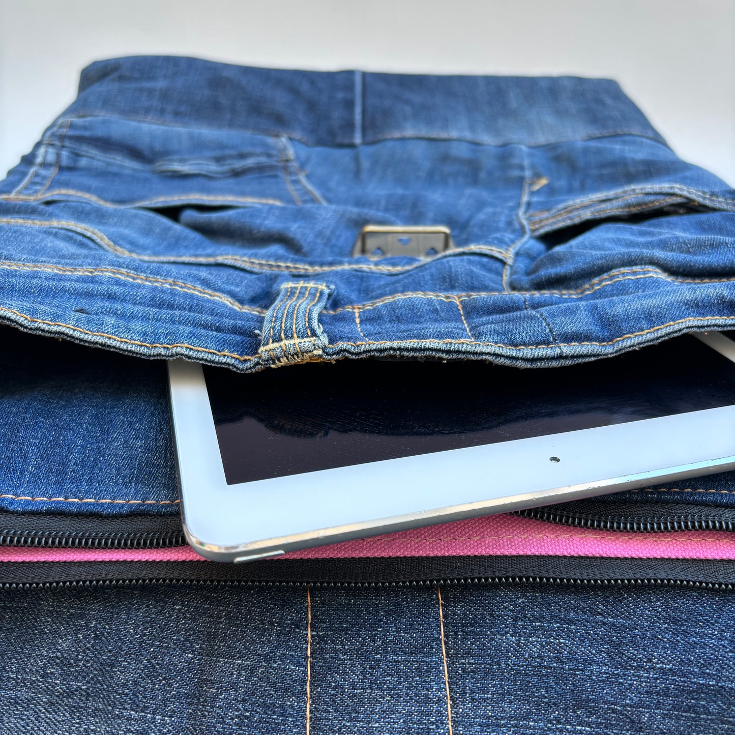 Mochila Top Caomka Recycled ♻️ Jeans · Pieza Única 15735