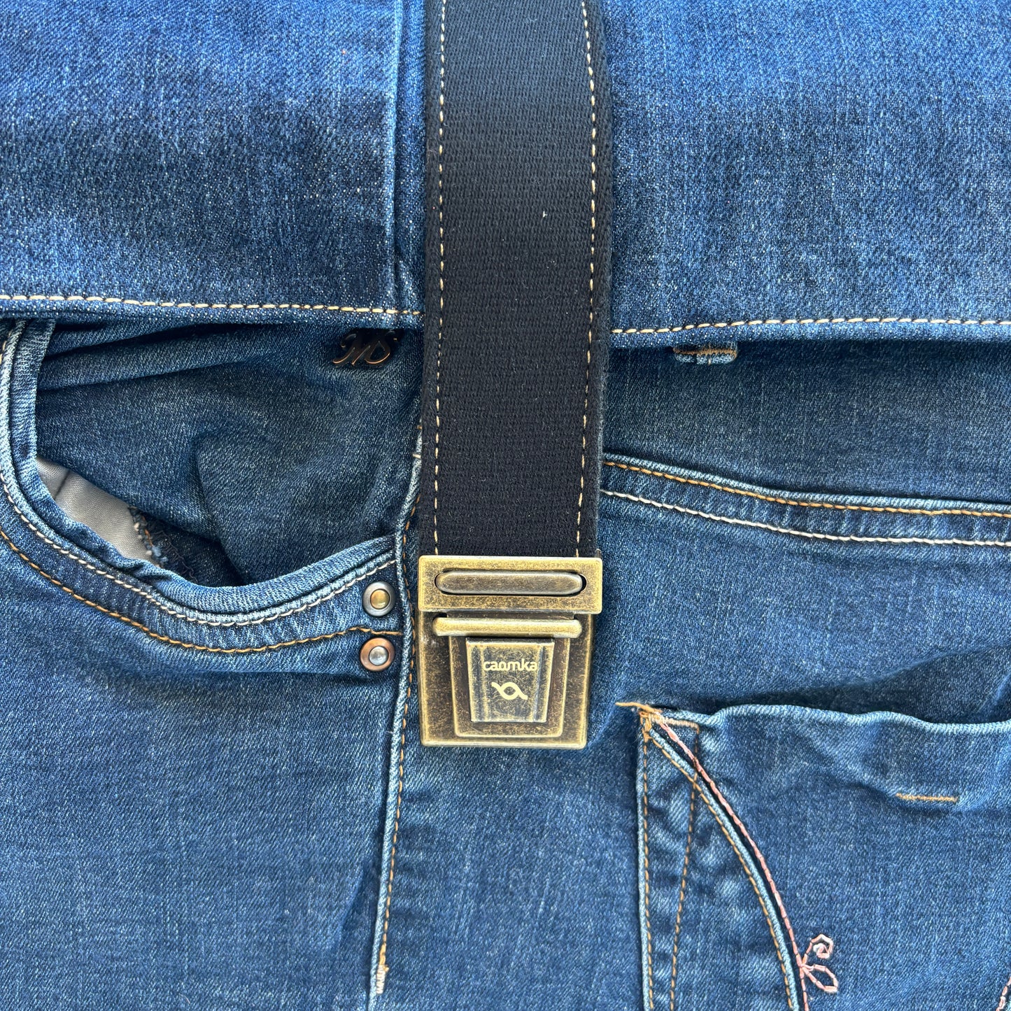 Mochila Top Caomka Recycled ♻️ Jeans · Pieza Única 15754