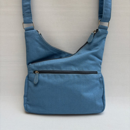Bolso Bandolera Súper Caomka "Blue Rebel Shine" · Pieza Única Núm. 18812
