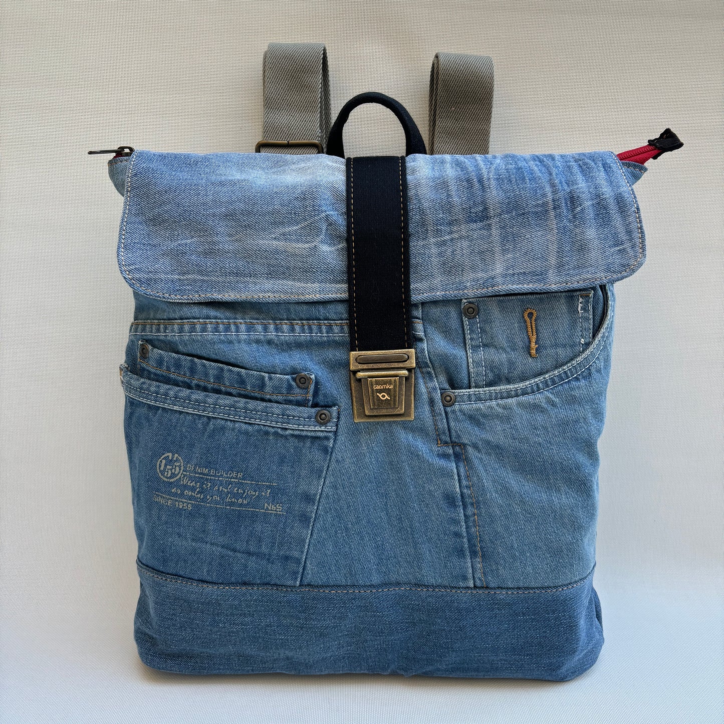 Mochila Top Caomka Recycled ♻️ Jeans · Pieza Única 15755