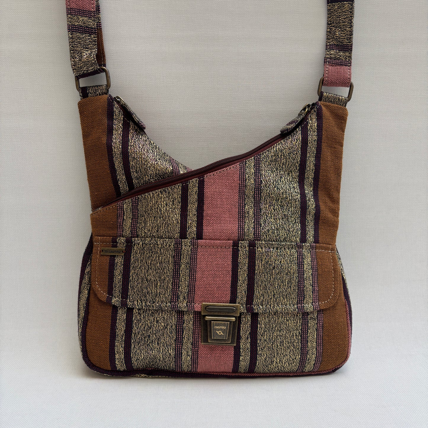 Bolso Bandolera Súper Caomka "Boho Golden Earth" · Pieza Única Núm. 18813