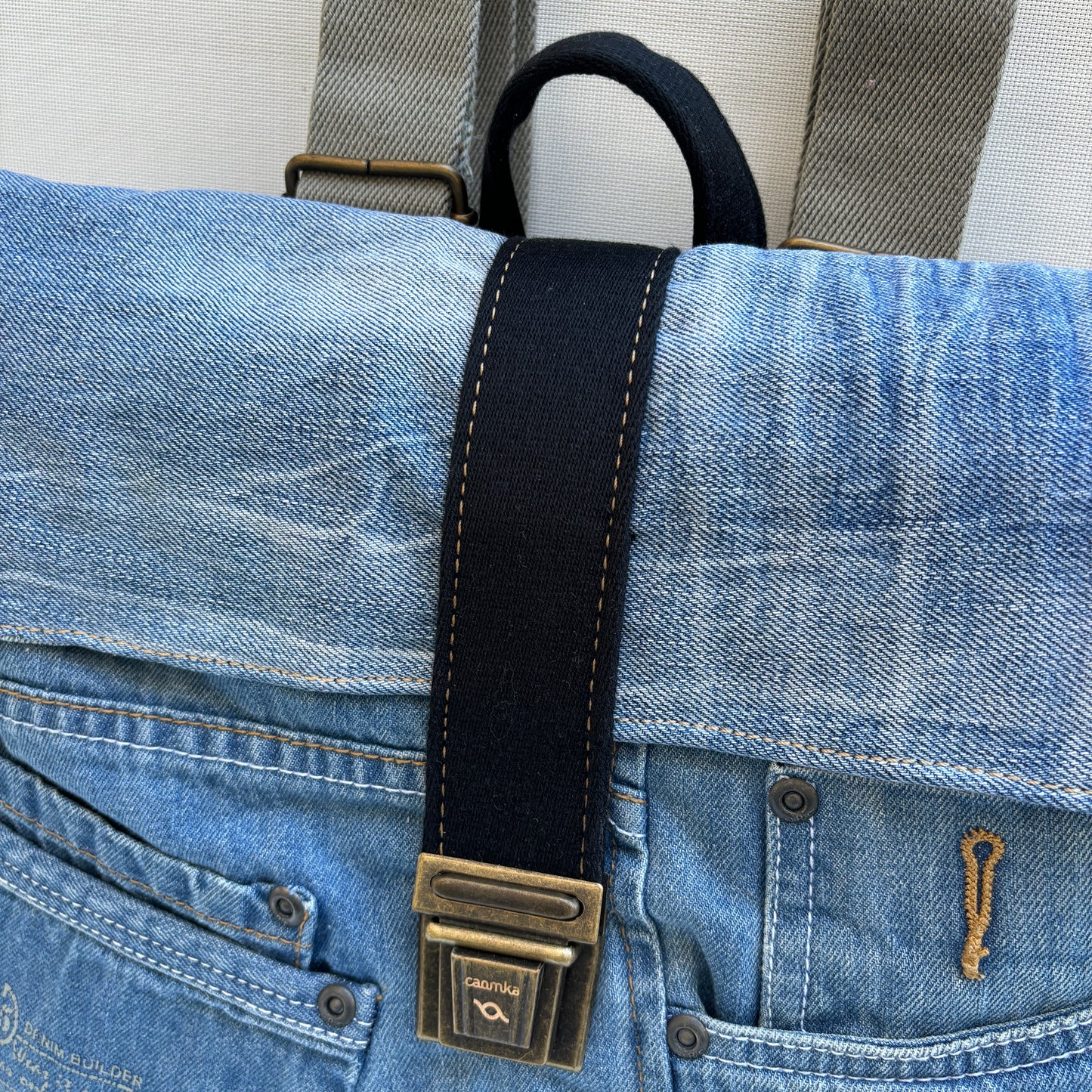 Mochila Top Caomka Recycled ♻️ Jeans · Pieza Única 15755