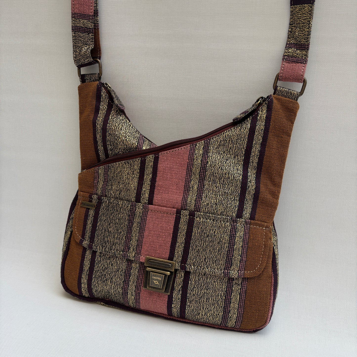 Bolso Bandolera Súper Caomka "Boho Golden Earth" · Pieza Única Núm. 18813