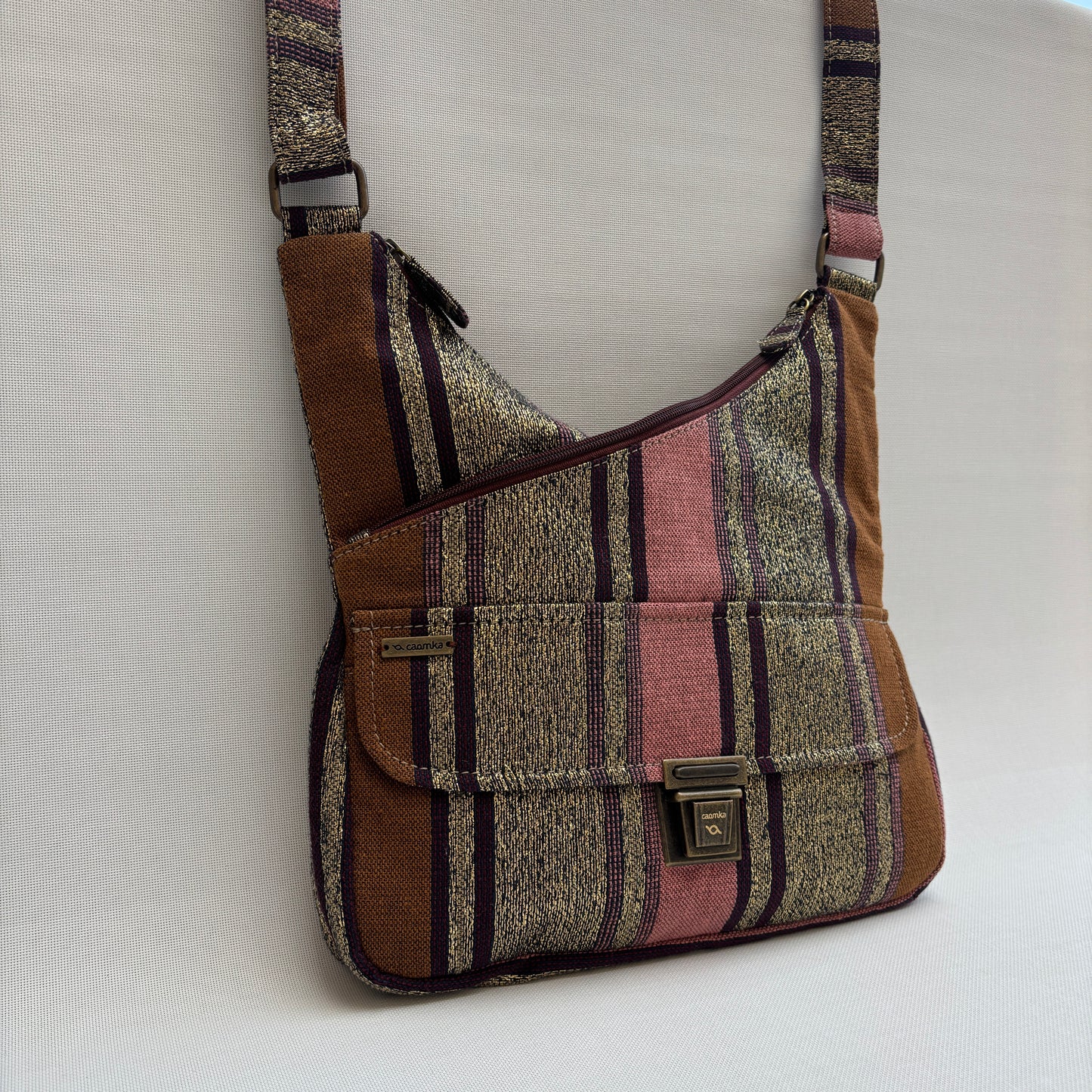 Bolso Bandolera Súper Caomka "Boho Golden Earth" · Pieza Única Núm. 18813
