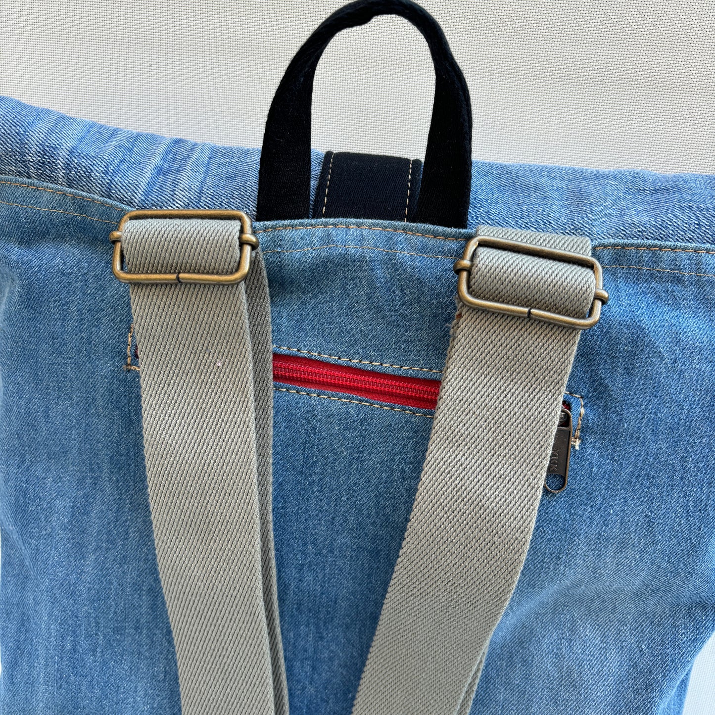 Mochila Top Caomka Recycled ♻️ Jeans · Pieza Única 15755