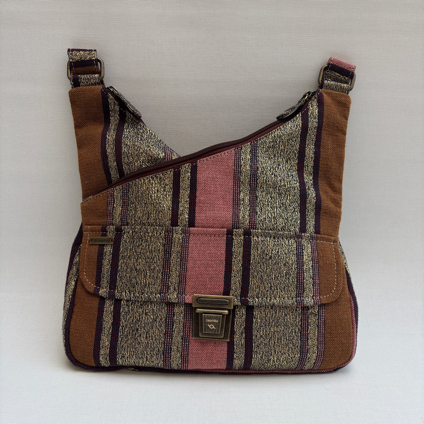 Bolso Bandolera Súper Caomka "Boho Golden Earth" · Pieza Única Núm. 18813