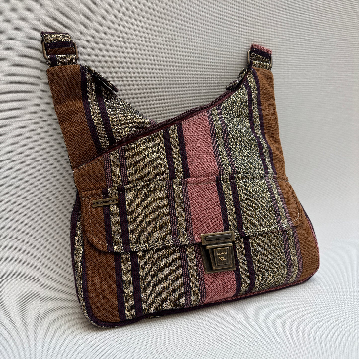Bolso Bandolera Súper Caomka "Boho Golden Earth" · Pieza Única Núm. 18813