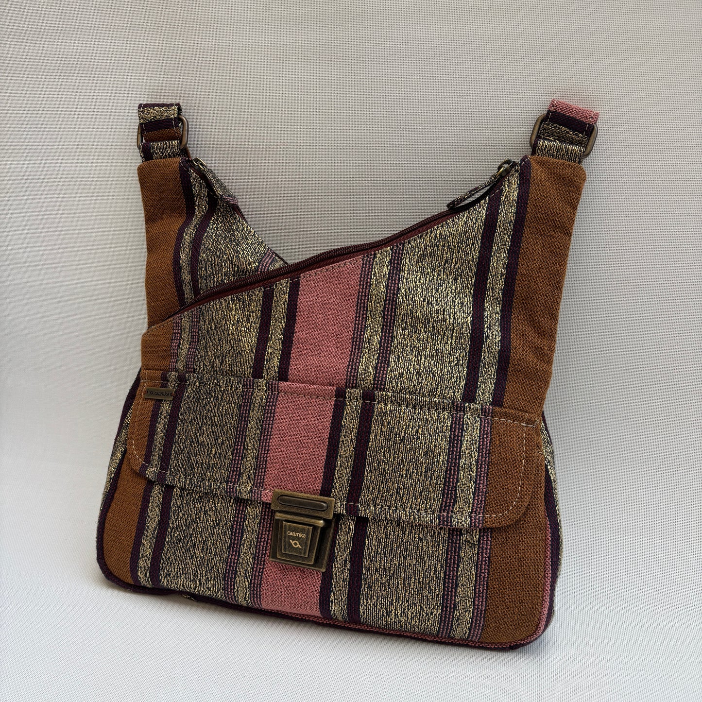 Bolso Bandolera Súper Caomka "Boho Golden Earth" · Pieza Única Núm. 18813