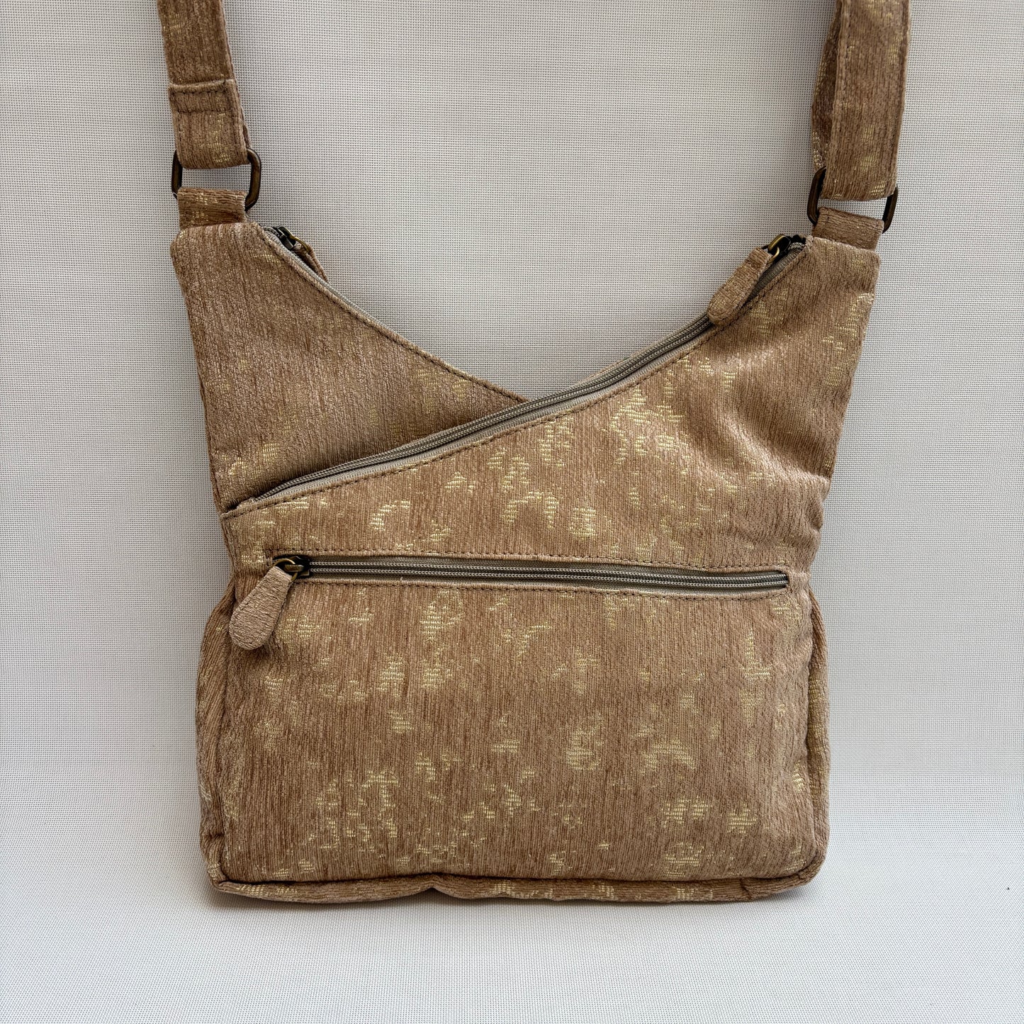 Bolso Bandolera Súper Caomka "Golden Sand Glow" · Pieza Única Núm. 18814