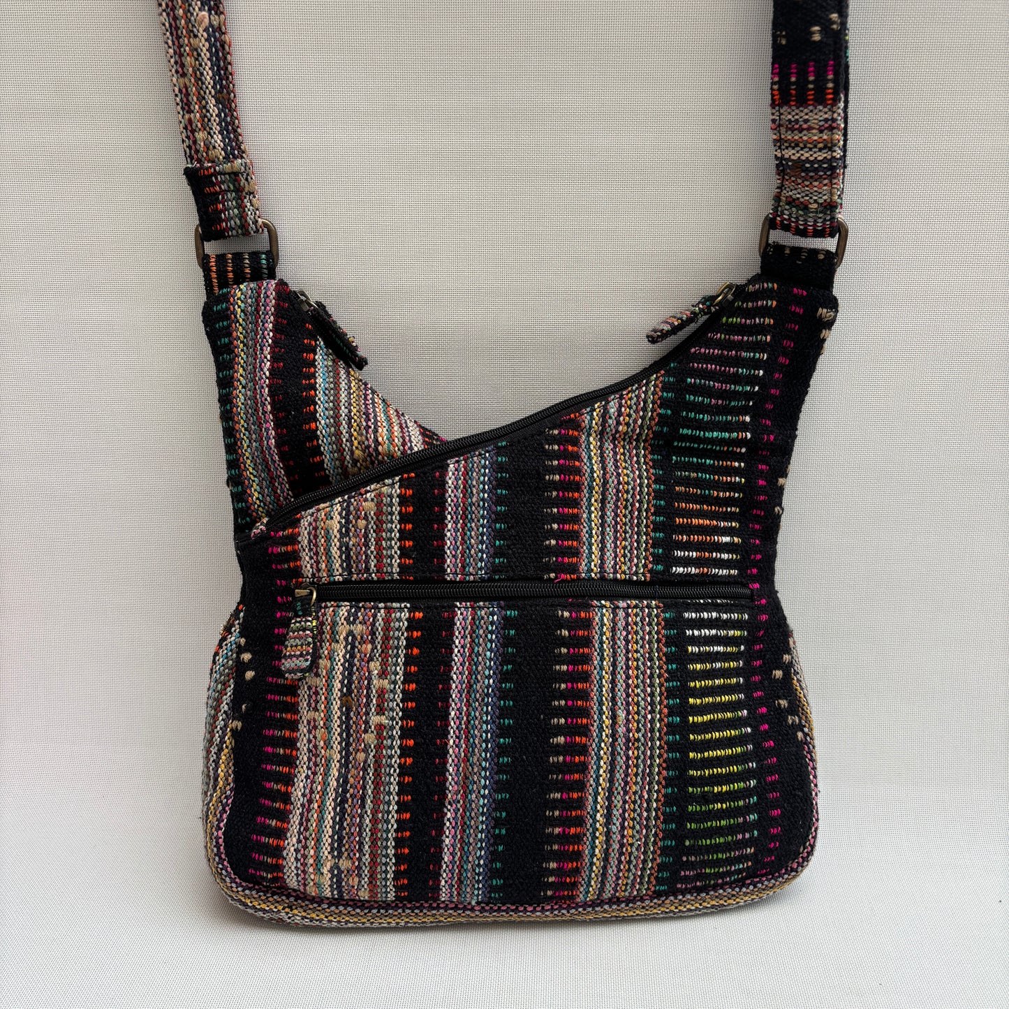 Bolso Bandolera Súper Caomka "Tribal Night Spark" · Pieza Única Núm. 18803