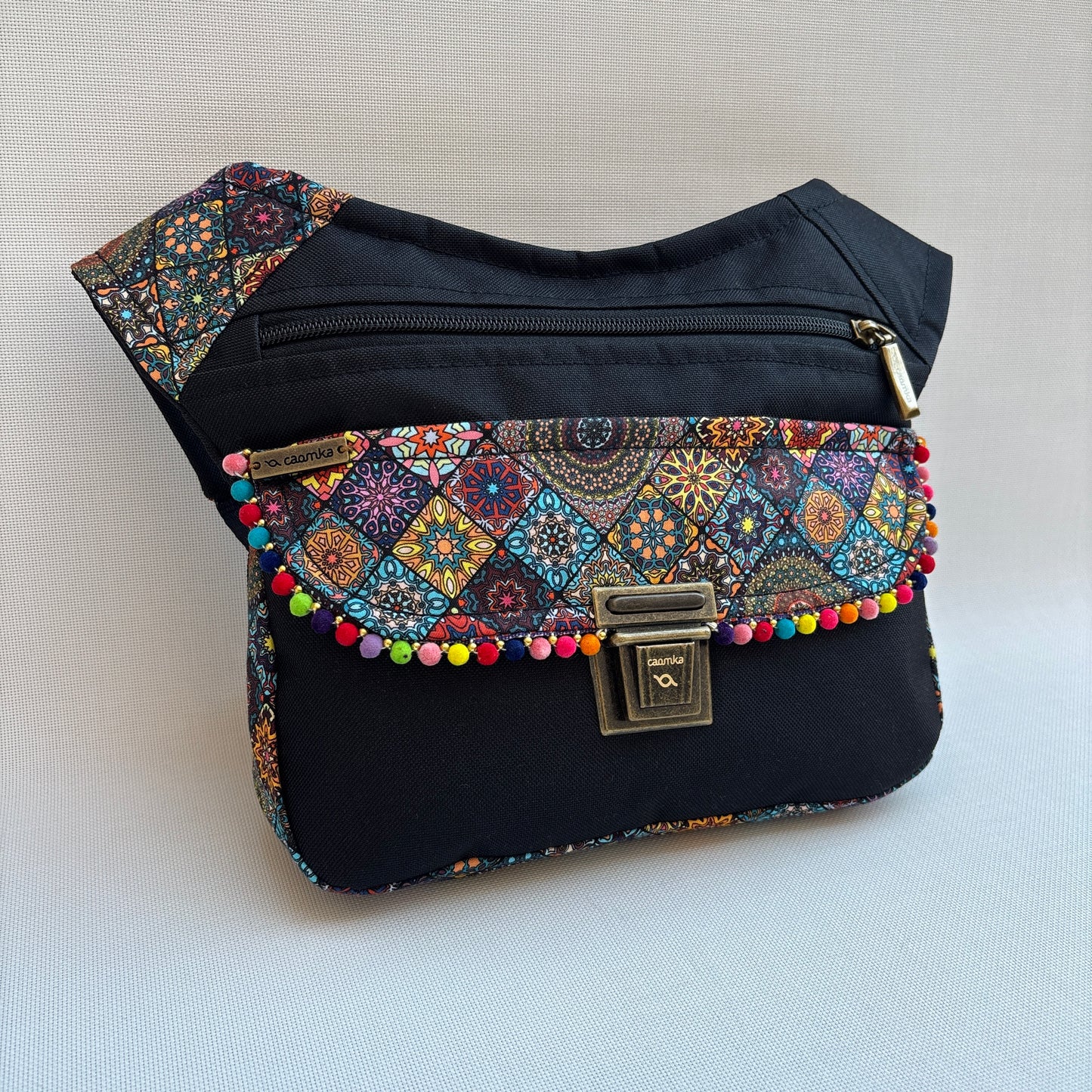Riñonera "Special Mandalas Top" · Cordura + Bolsillo trasero · Impermeable · Pieza Única Núm. 16606