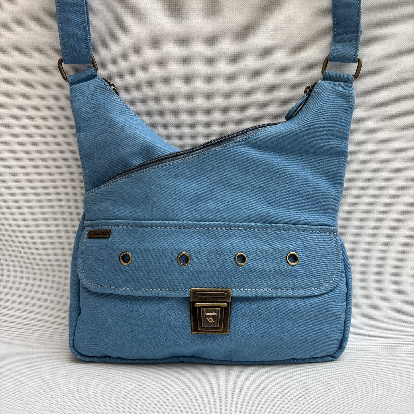 Bolso Bandolera Súper Caomka "Blue Horizon Calm" · Pieza Única Núm. 18801