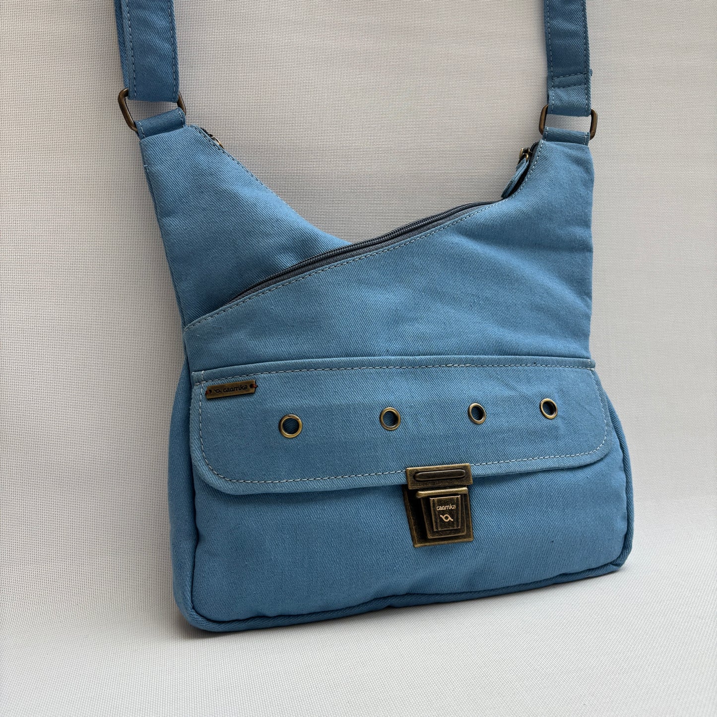 Bolso Bandolera Súper Caomka "Blue Horizon Calm" · Pieza Única Núm. 18801