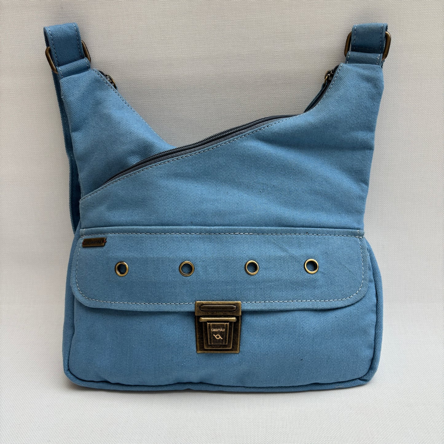 Bolso Bandolera Súper Caomka "Blue Horizon Calm" · Pieza Única Núm. 18801