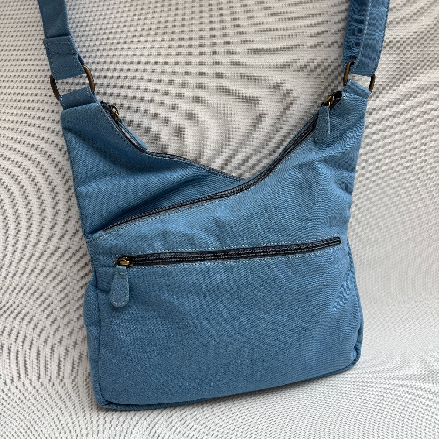 Bolso Bandolera Súper Caomka "Blue Horizon Calm" · Pieza Única Núm. 18801