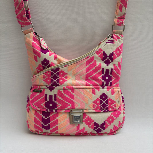 Bolso Bandolera Súper Caomka "Pink Desert Fire" · Pieza Única Núm. 18800