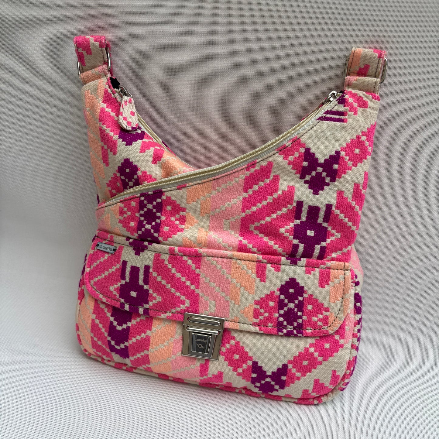 Bolso Bandolera Súper Caomka "Pink Desert Fire" · Pieza Única Núm. 18800