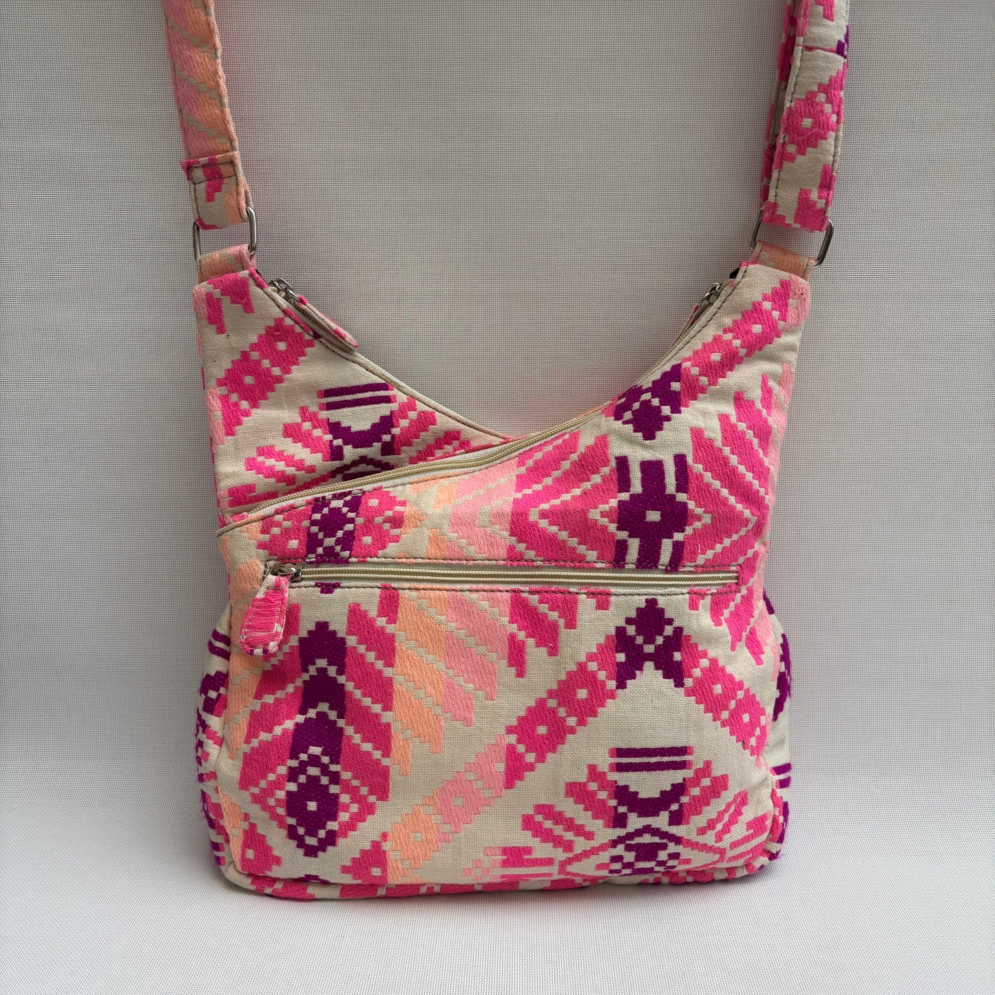 Bolso Bandolera Súper Caomka "Pink Desert Fire" · Pieza Única Núm. 18800