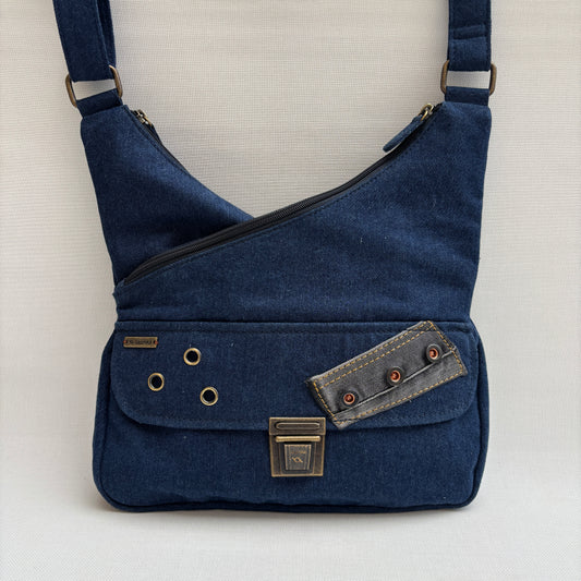 Bolso Bandolera Súper Caomka "Denim Rebel Soul" · Pieza Única Núm. 18799