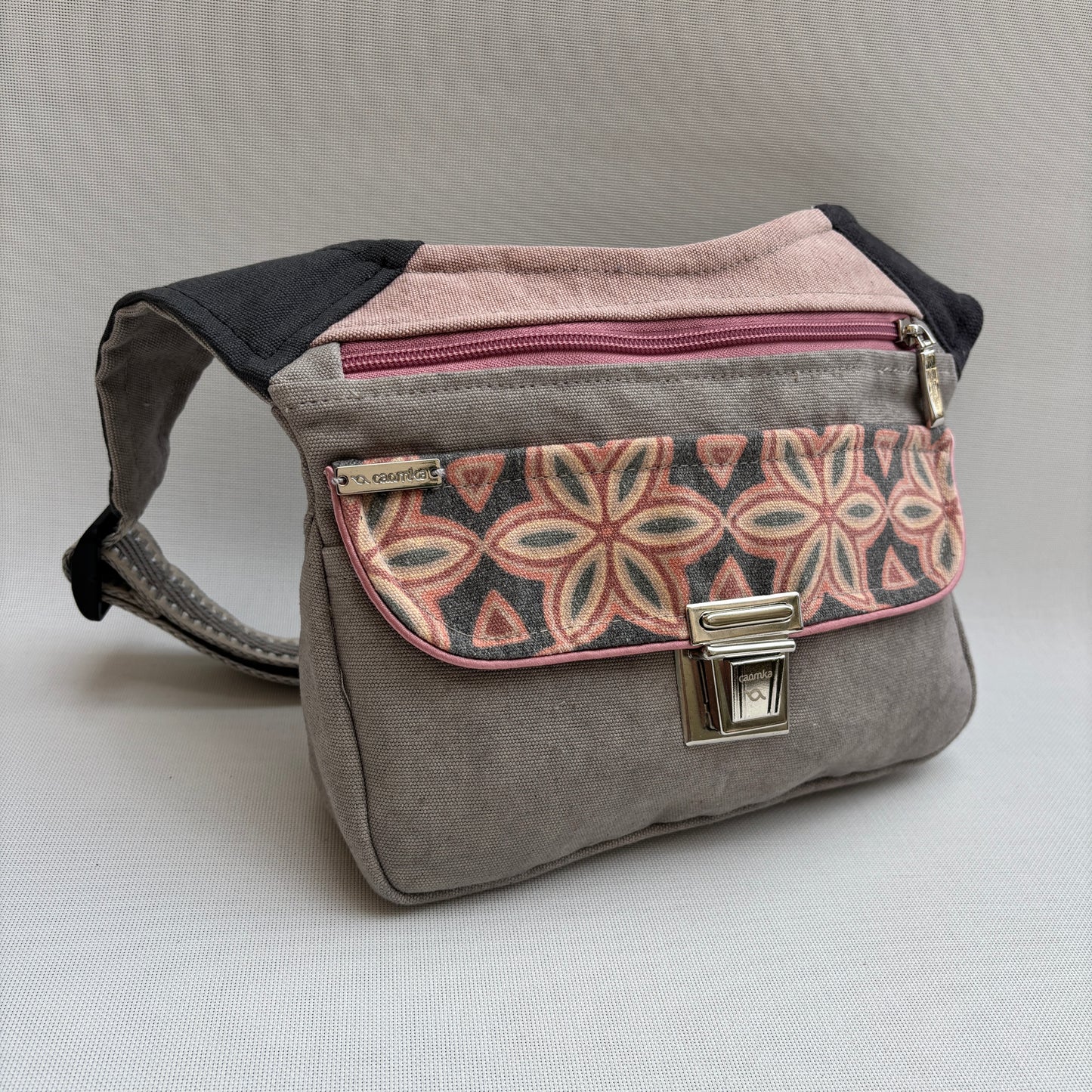 Riñonera "Mandalas Nepal Top" + Bolsillo trasero · Pieza Única Núm. 17387