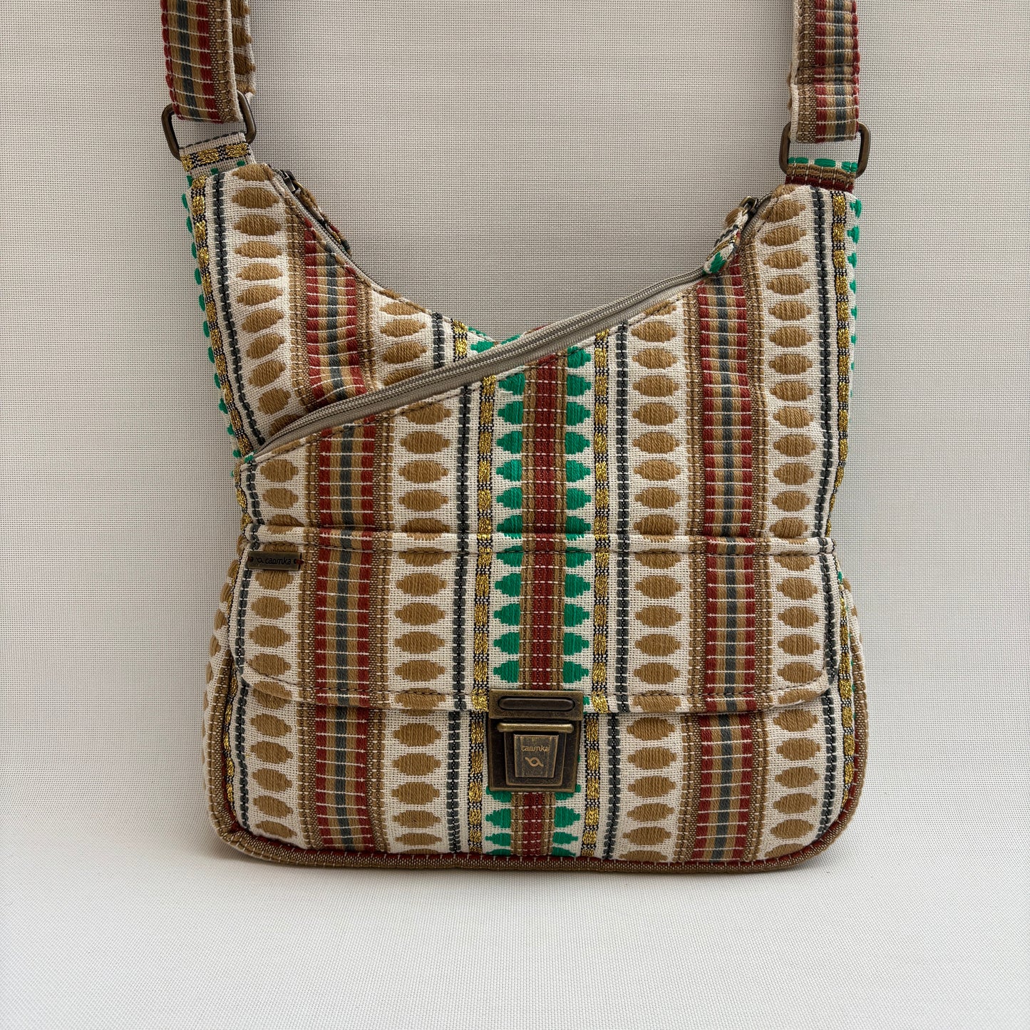 Bolso Bandolera Súper Caomka "Etnical Earth Spirit" · Pieza Única Núm. 18794