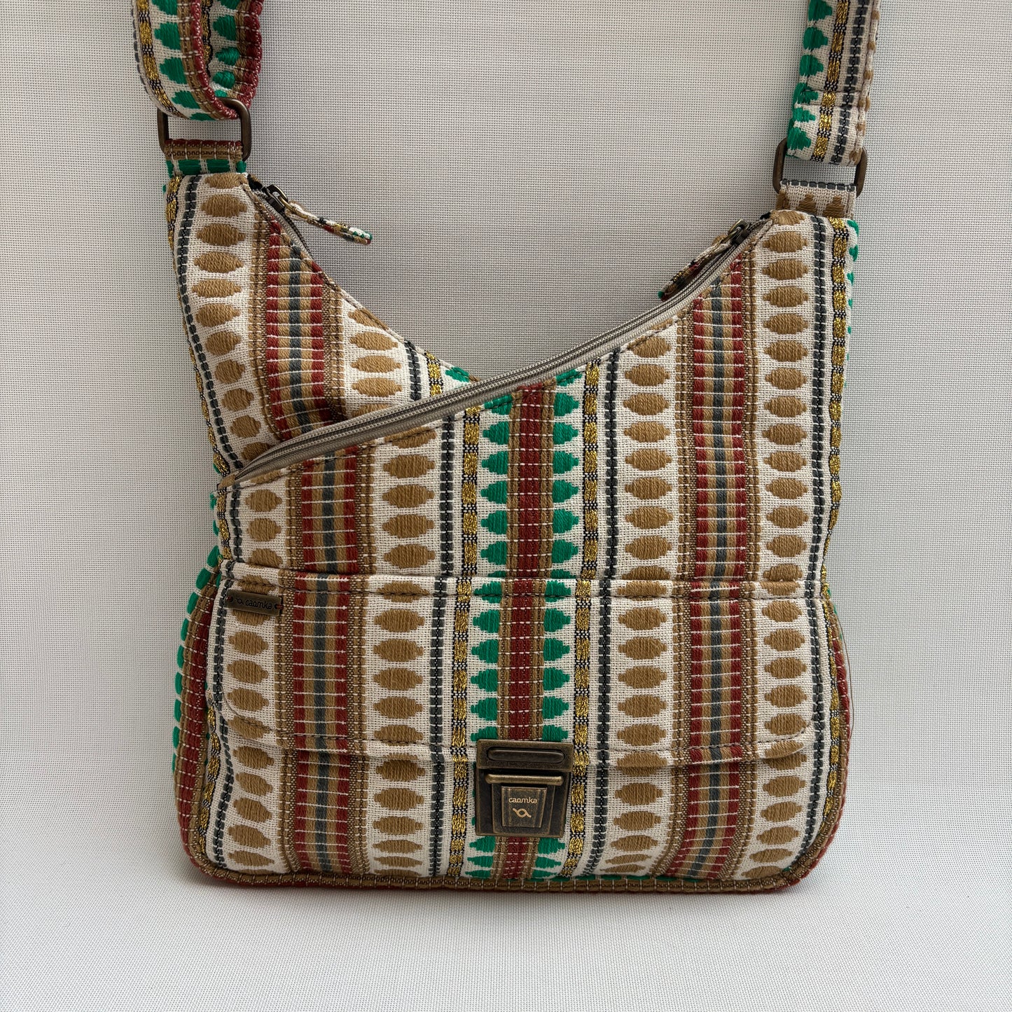 Bolso Bandolera Súper Caomka "Tribal Forest Spirit" · Pieza Única Núm. 18792
